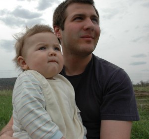 The child and I are not amused by how long it's taking to bring down this trailer. Can you tell how not amused we are?