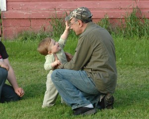 Grandad and baby